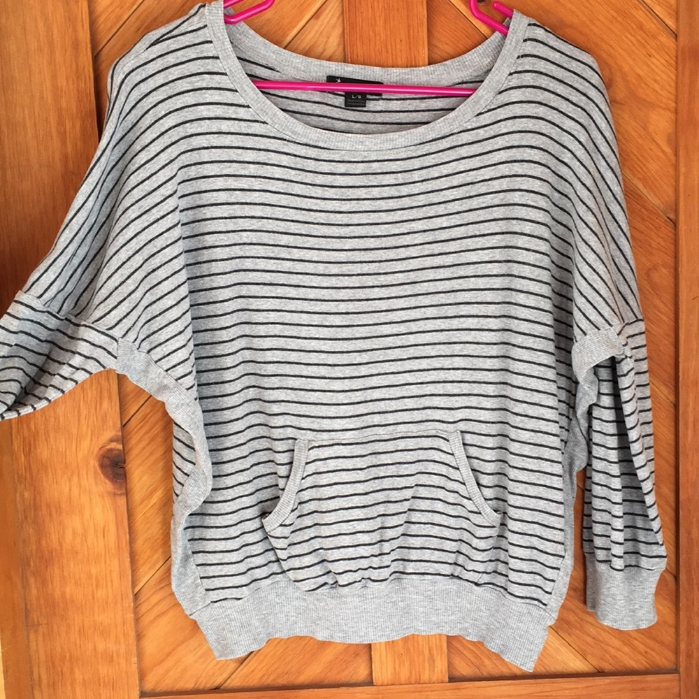 Dolman Sleeve Striped Top